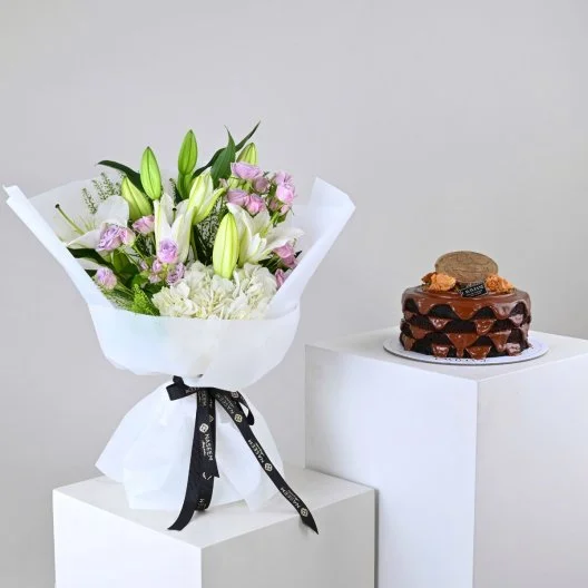 كيكة النوتيلا من لافيفيان 2026 | مع باقة ورد خلابة