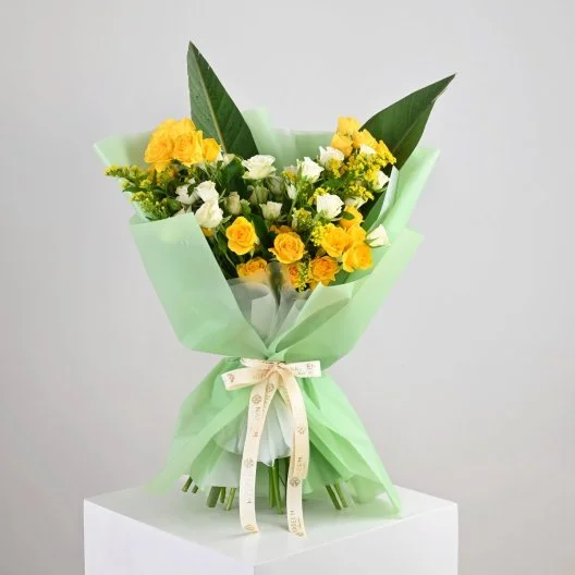 Yellow Baby Rose Bouquet