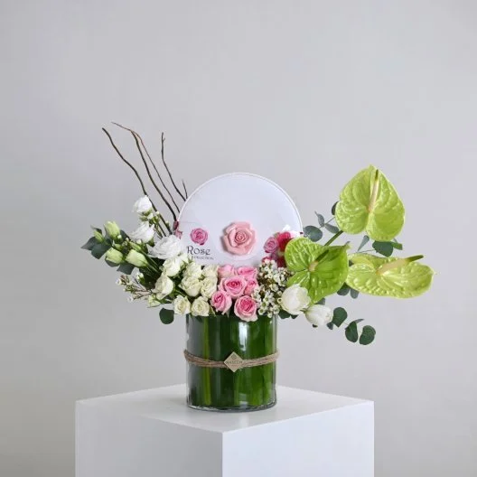 Boustani Rose Mix Flower Vase