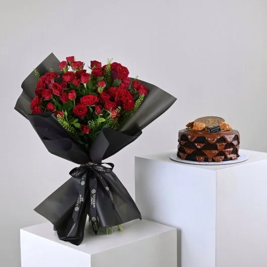 كيكة النوتيلا من لافيفيان 2026 | مع باقة ورد حمراء