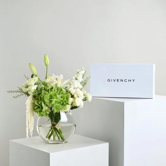 Yusr vase | with Givenchy shemagh