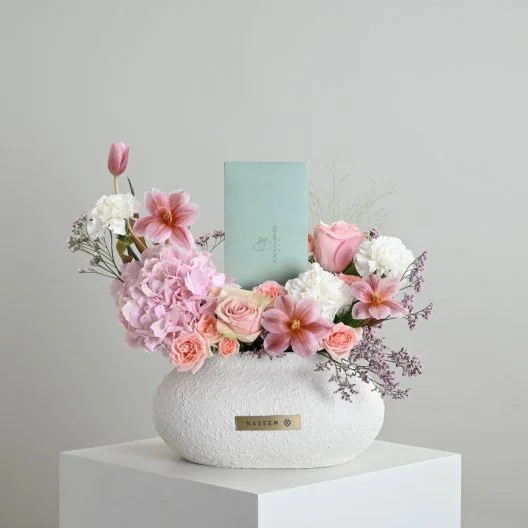 Elegant Vase | With Gift Card from Joyous Hands Spa
