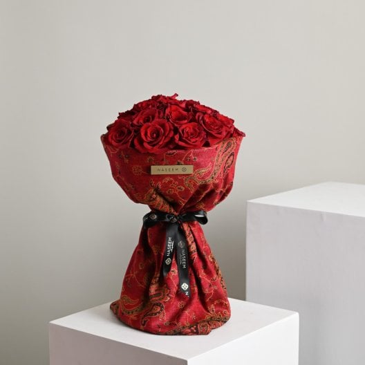 شال كشميري | جوري أحمر