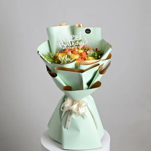 Happy birthday flower bouquet