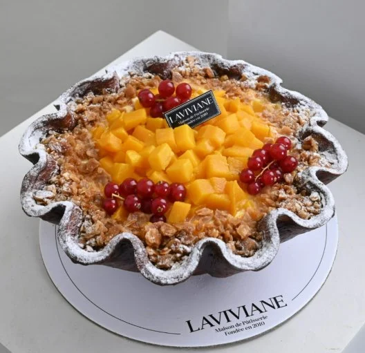 Mango Cream Brulee Cake | Laviviane