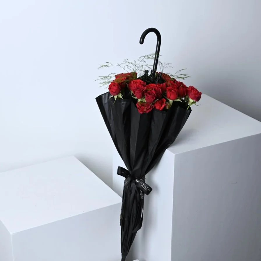 Black Umbrella | In the rain