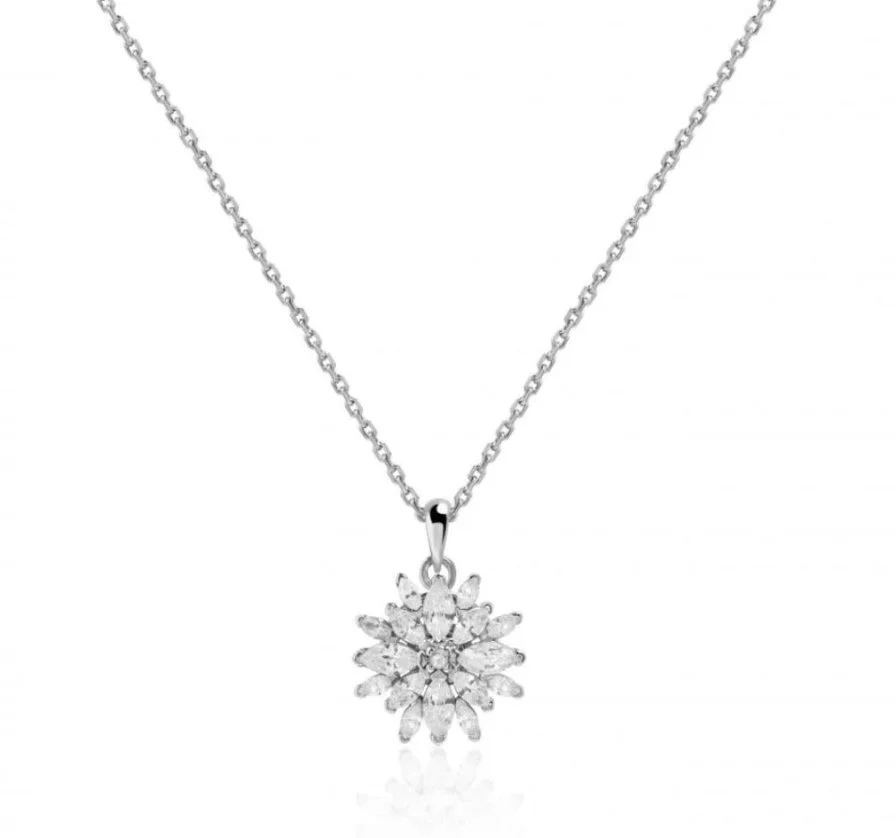 Fluorite flower necklace