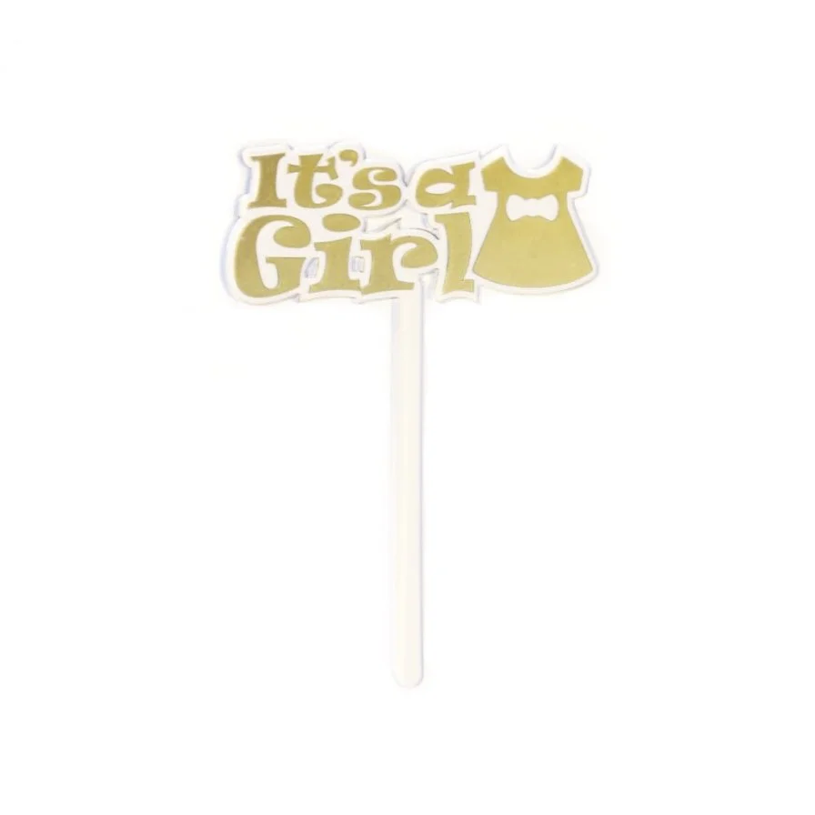 Acrylic baby shower it’s a girl