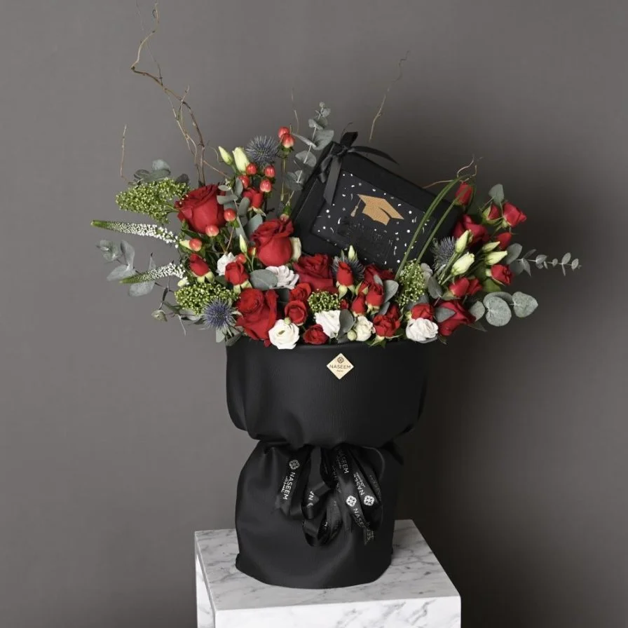 Graduation Joy Bouquet with Bostani Chocolate