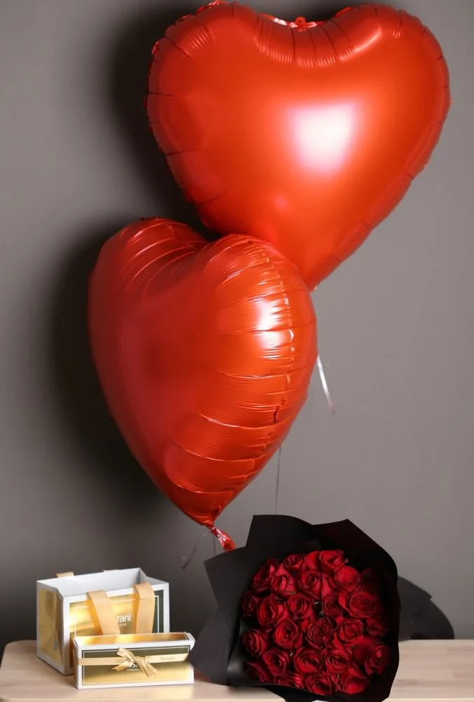 Love package with bostani chocolate