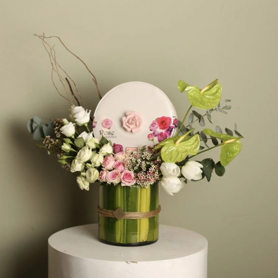 Boustani Rose Mix Flower Vase