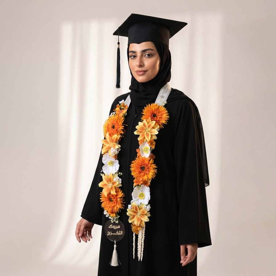عقد التألق للتخرج بالبرتقالي