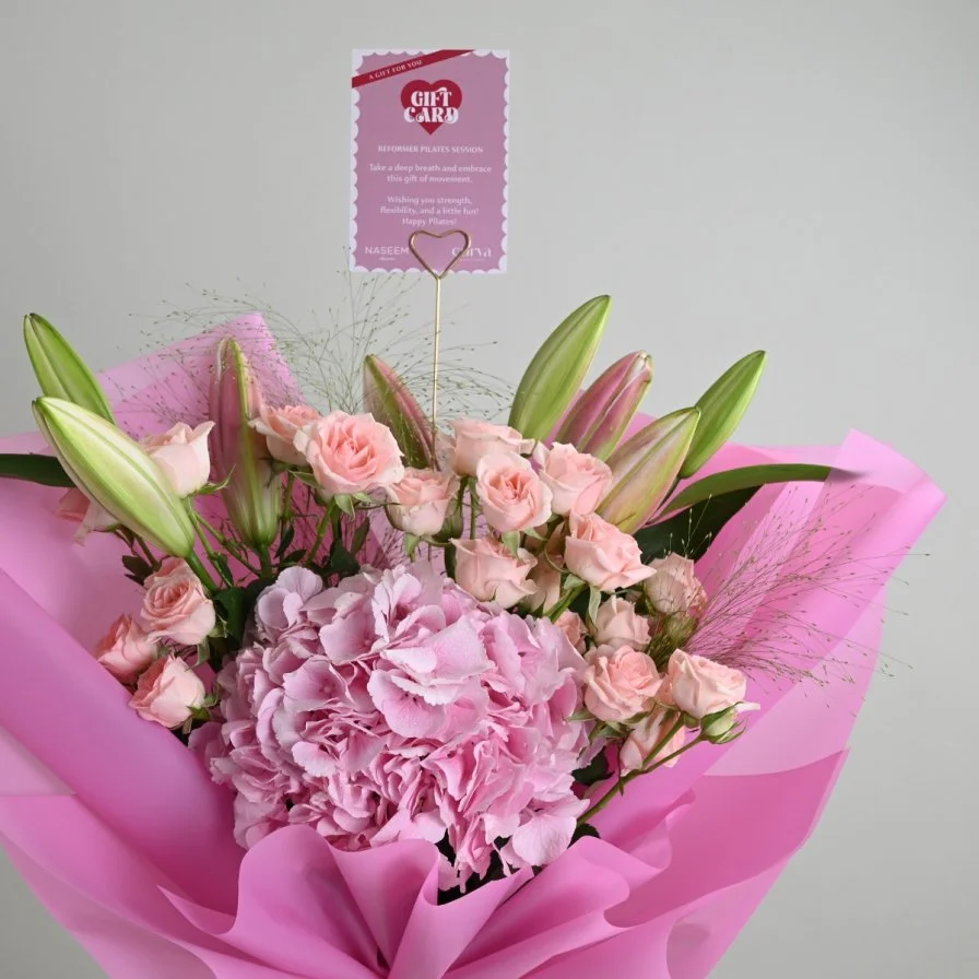 Pink Bouquet | With Pilates Gift Card
