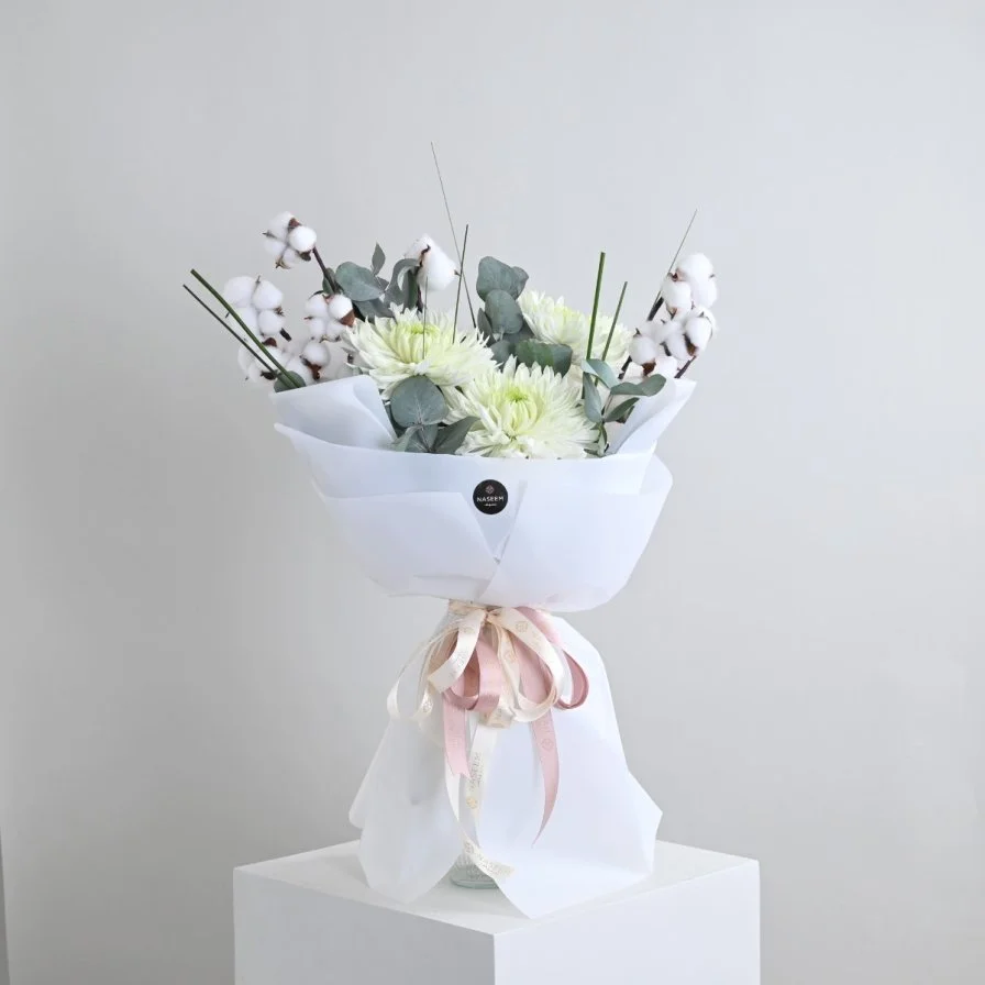 Cotton twigs bouquet