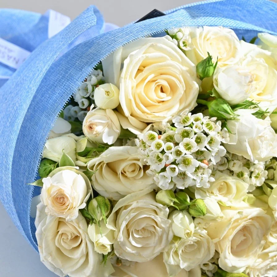 Calm roses bouquet