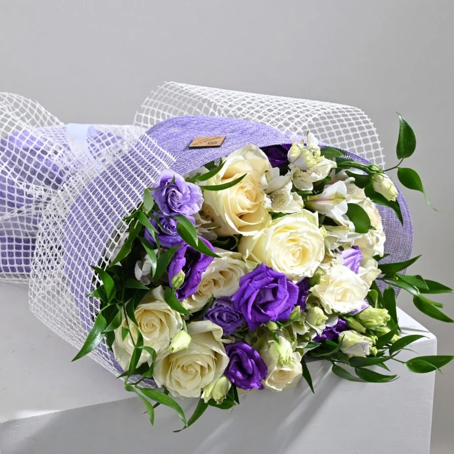 Purple flower bouquet