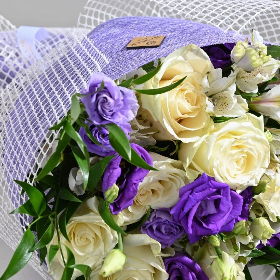 Purple flower bouquet