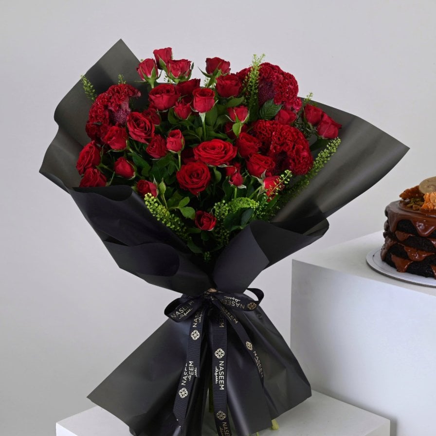 كيكة النوتيلا من لافيفيان 2026 | مع باقة ورد حمراء