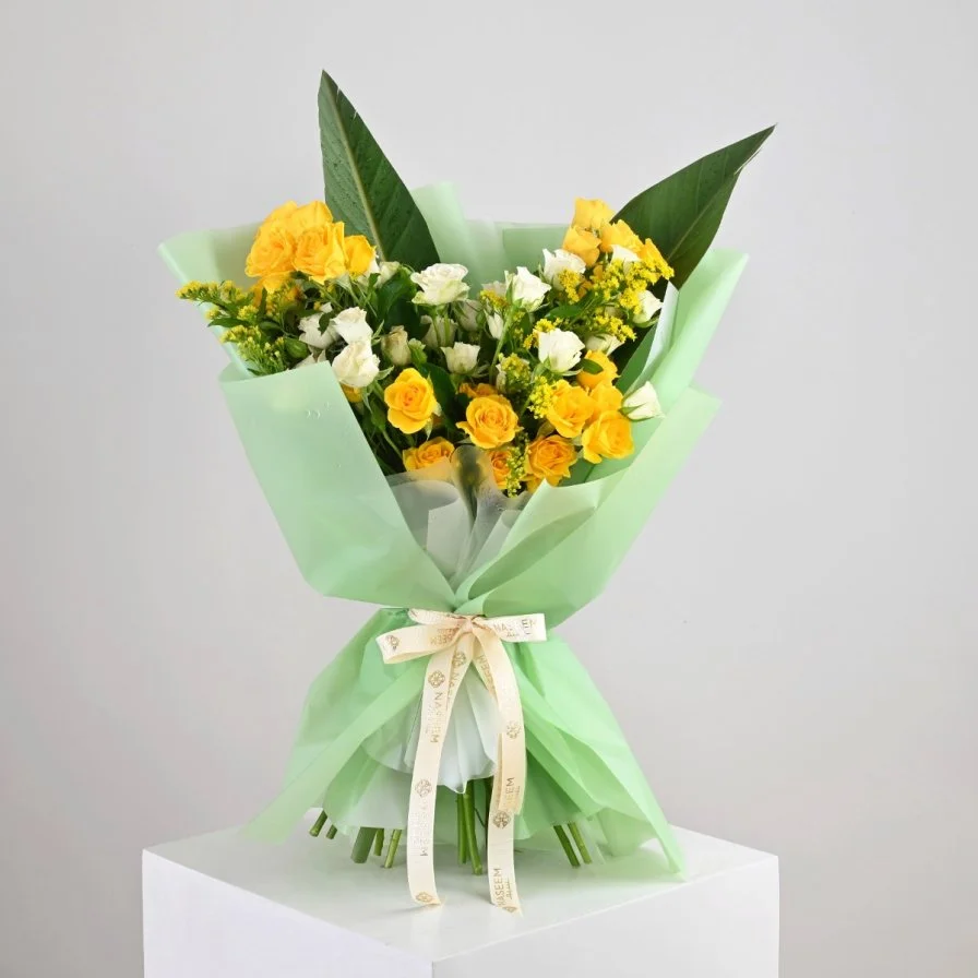 Yellow Baby Rose Bouquet