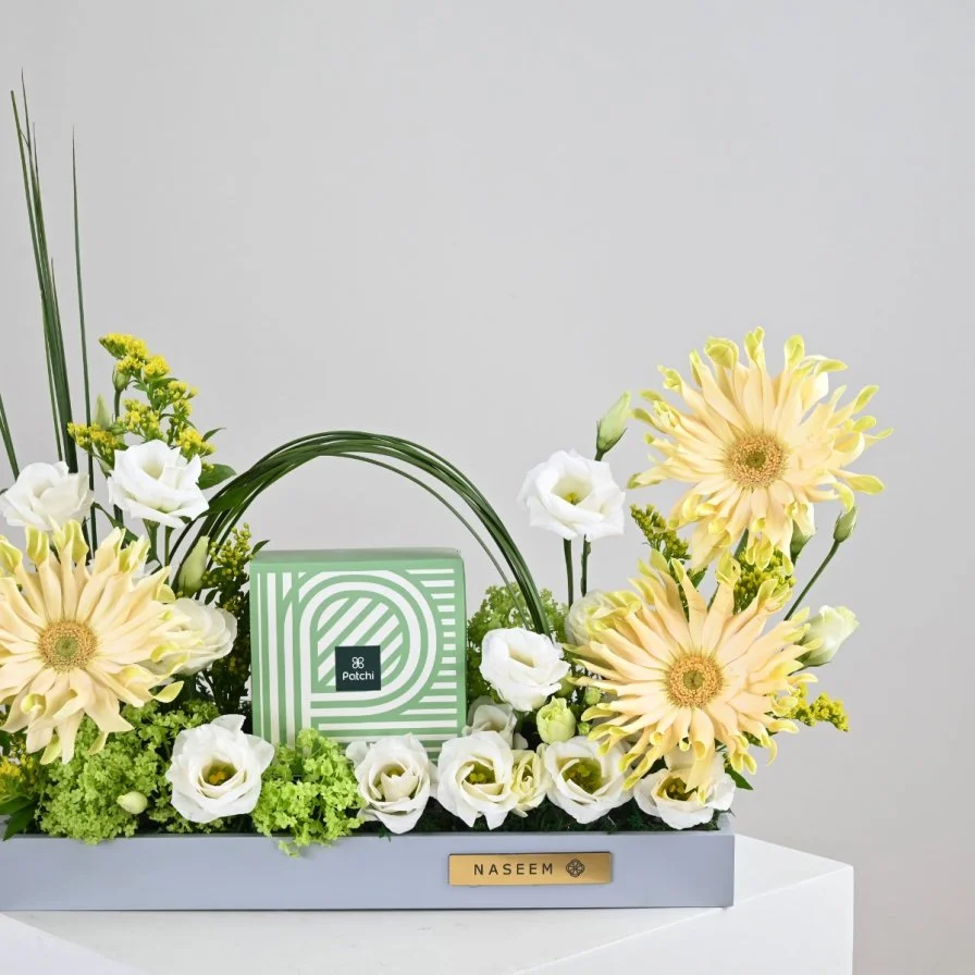 Gerbera & Eustoma Arrangement | Patchi Chocolate