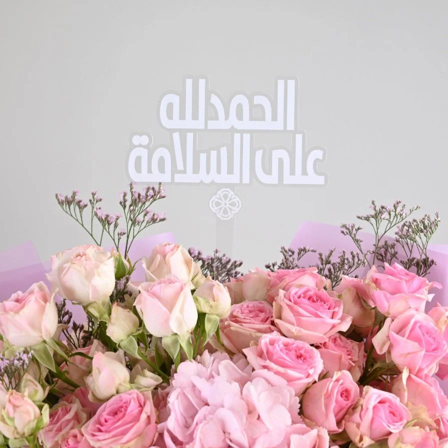 Pink Baby Rose & Hydrangea Bouquet | Get well soon