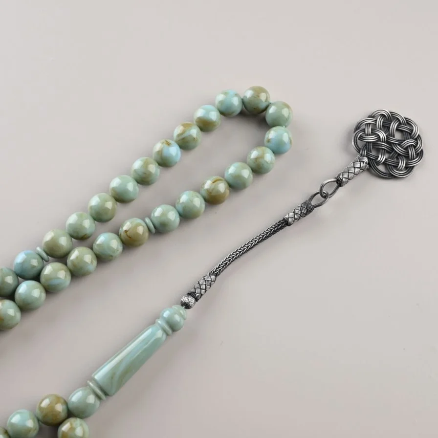 سبحة بكلايت فستقي مخلوط | من لُباب