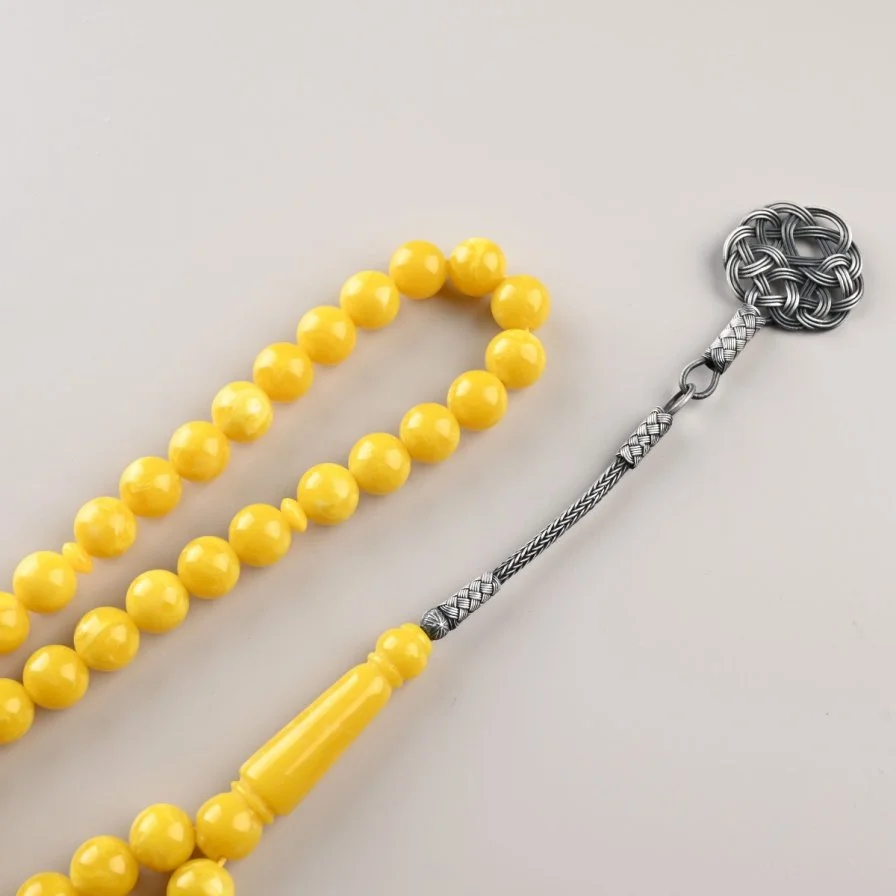 سبحة بكلايت أصفر مخلوط | من لُباب