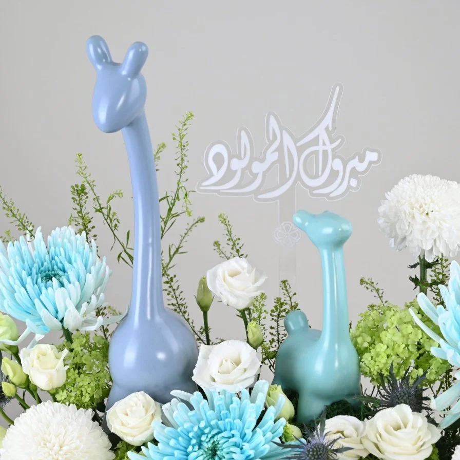 Blue Llama Bloom | Baby Boy Gift