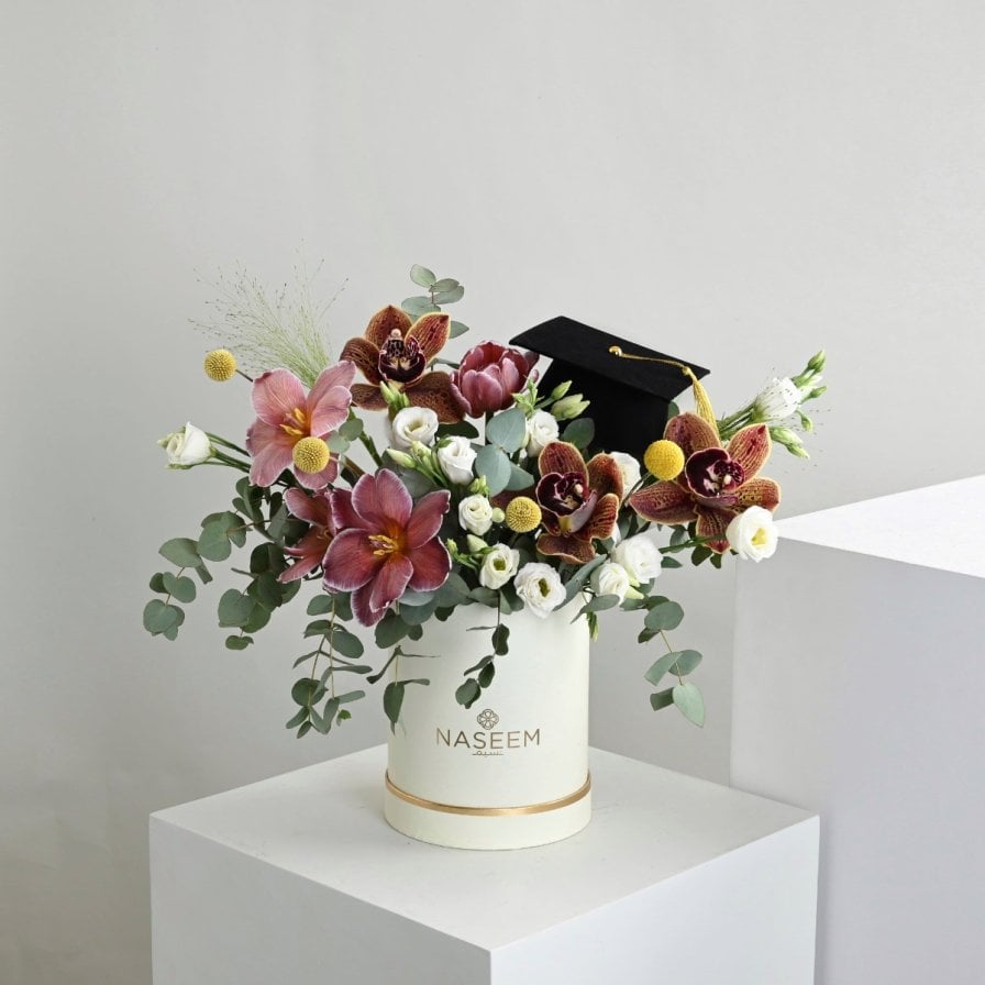 تنسيق بوكس التخرج | ابيض