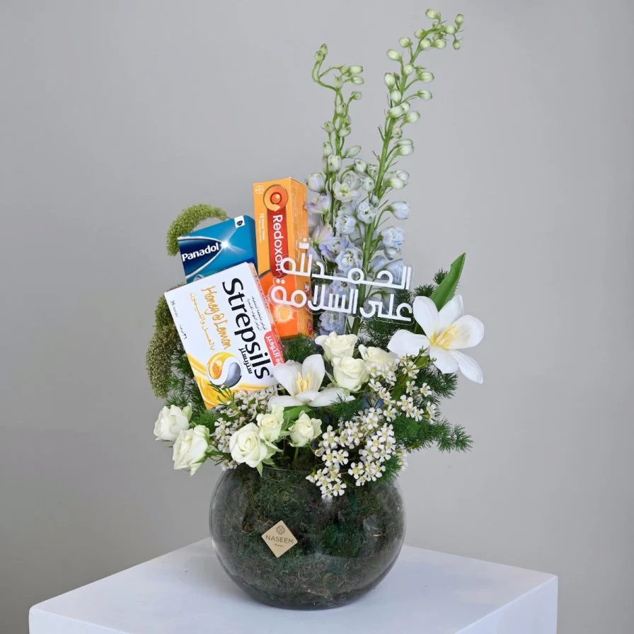 Recovery vase Thank God for safety