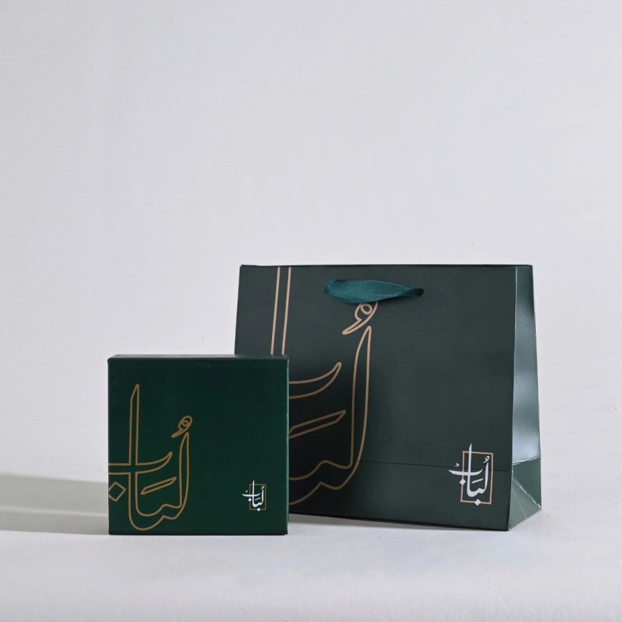 محفظة جلد باللون الاسود حامل بطاقات | لُباب