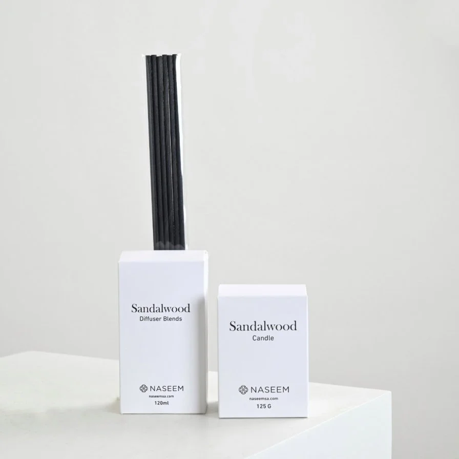 فواحة و شمعة عطرية ساندل وود من نسيم
