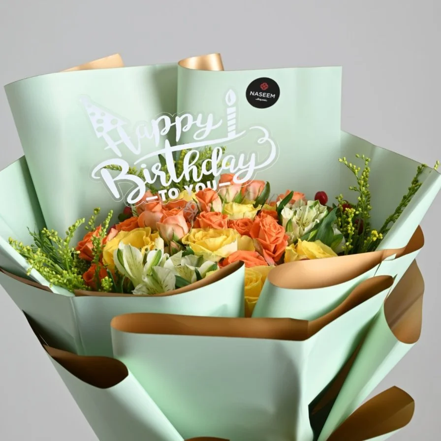 Happy birthday flower bouquet