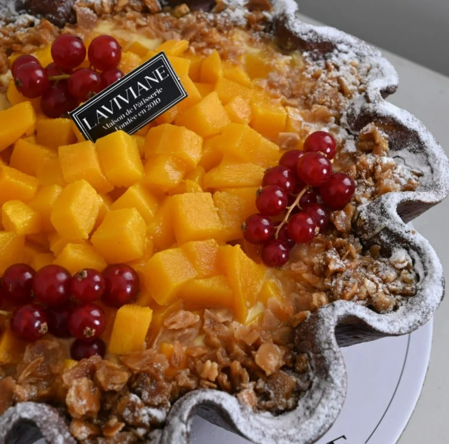Mango Cream Brulee Cake | Laviviane