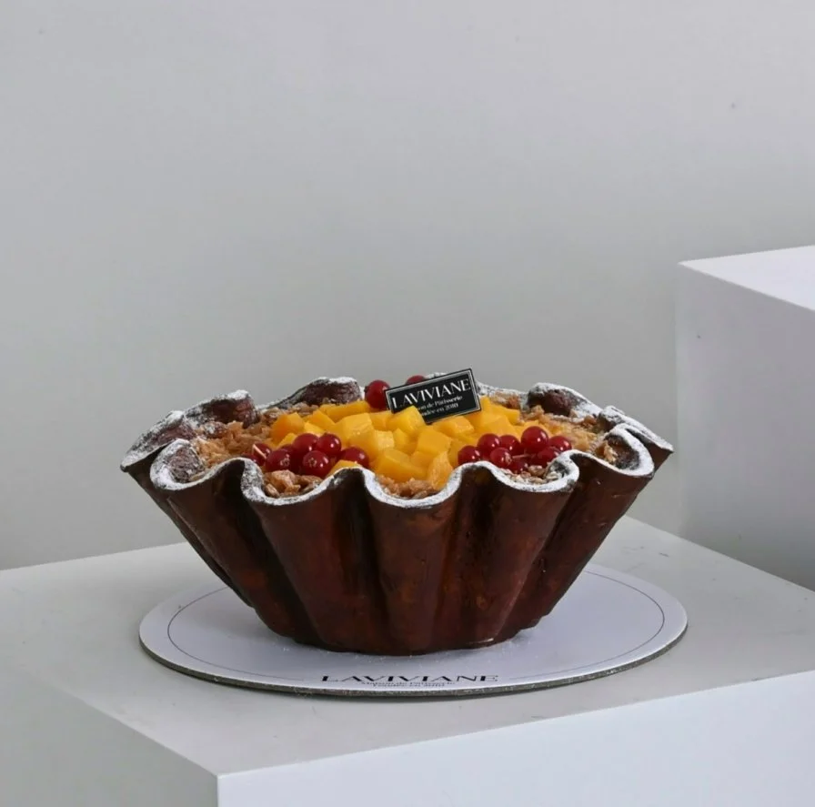 Mango Cream Brulee Cake | Laviviane