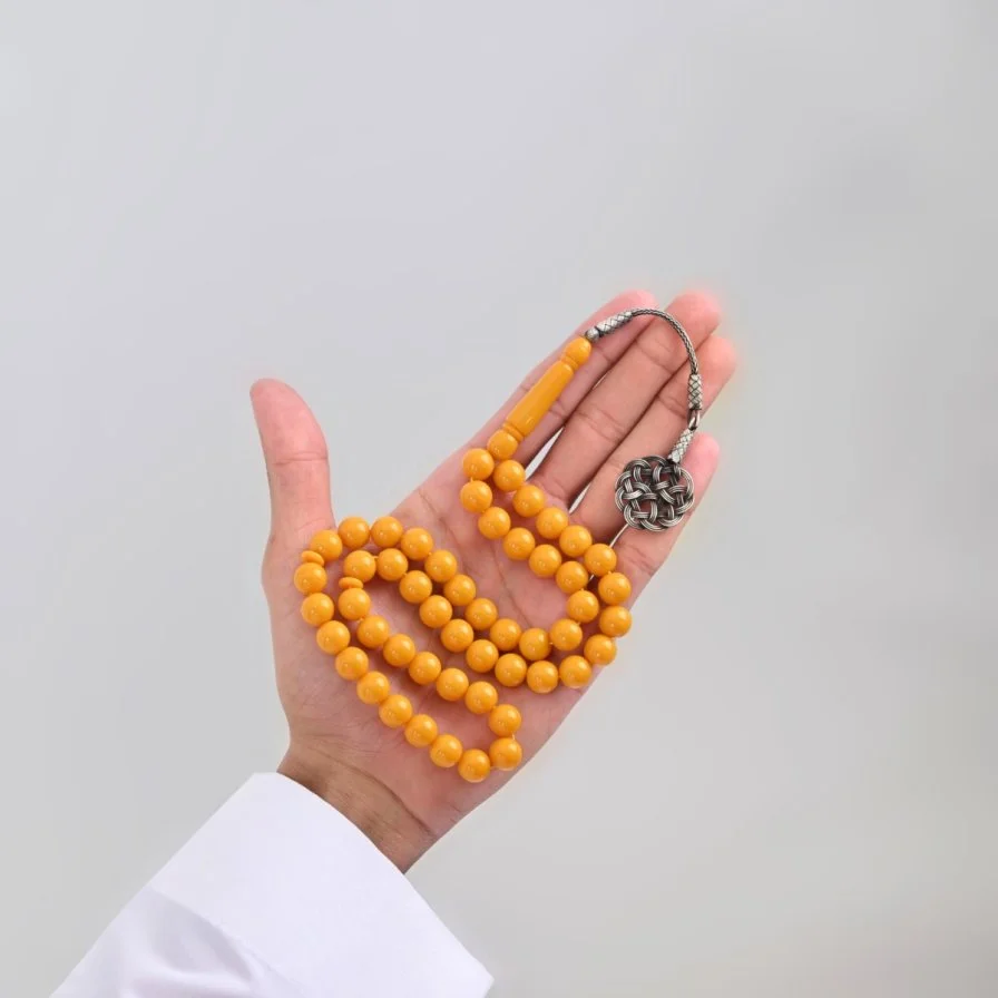 Bakelite yellow Turmeric Trabzon Silver | Lubab