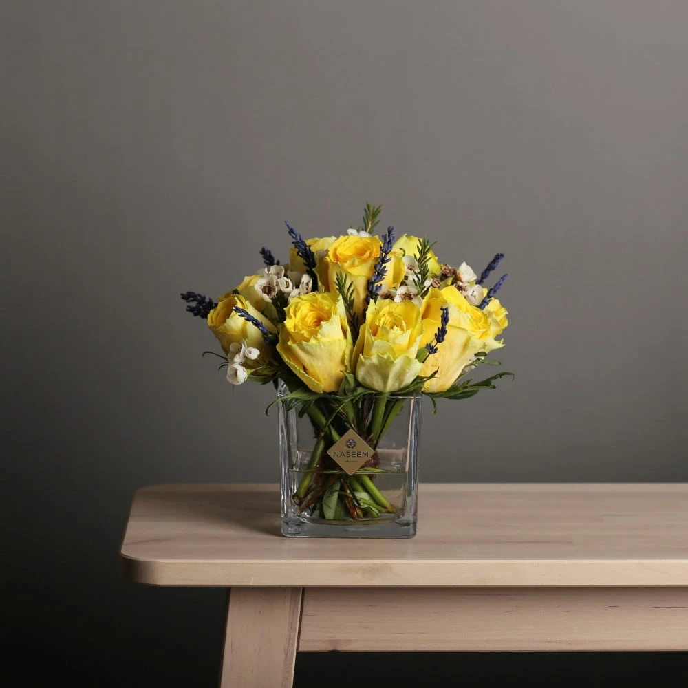 Subscription of yellow flowers