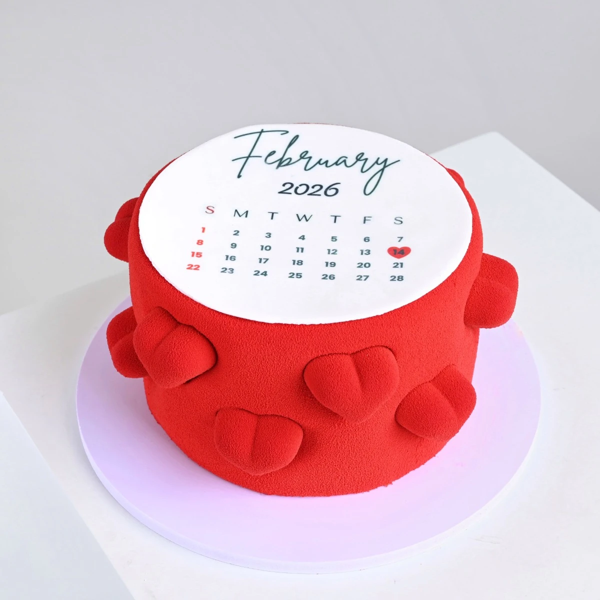 Red Rose Bouquet | with Love Calendar Cake by Aani & Dani