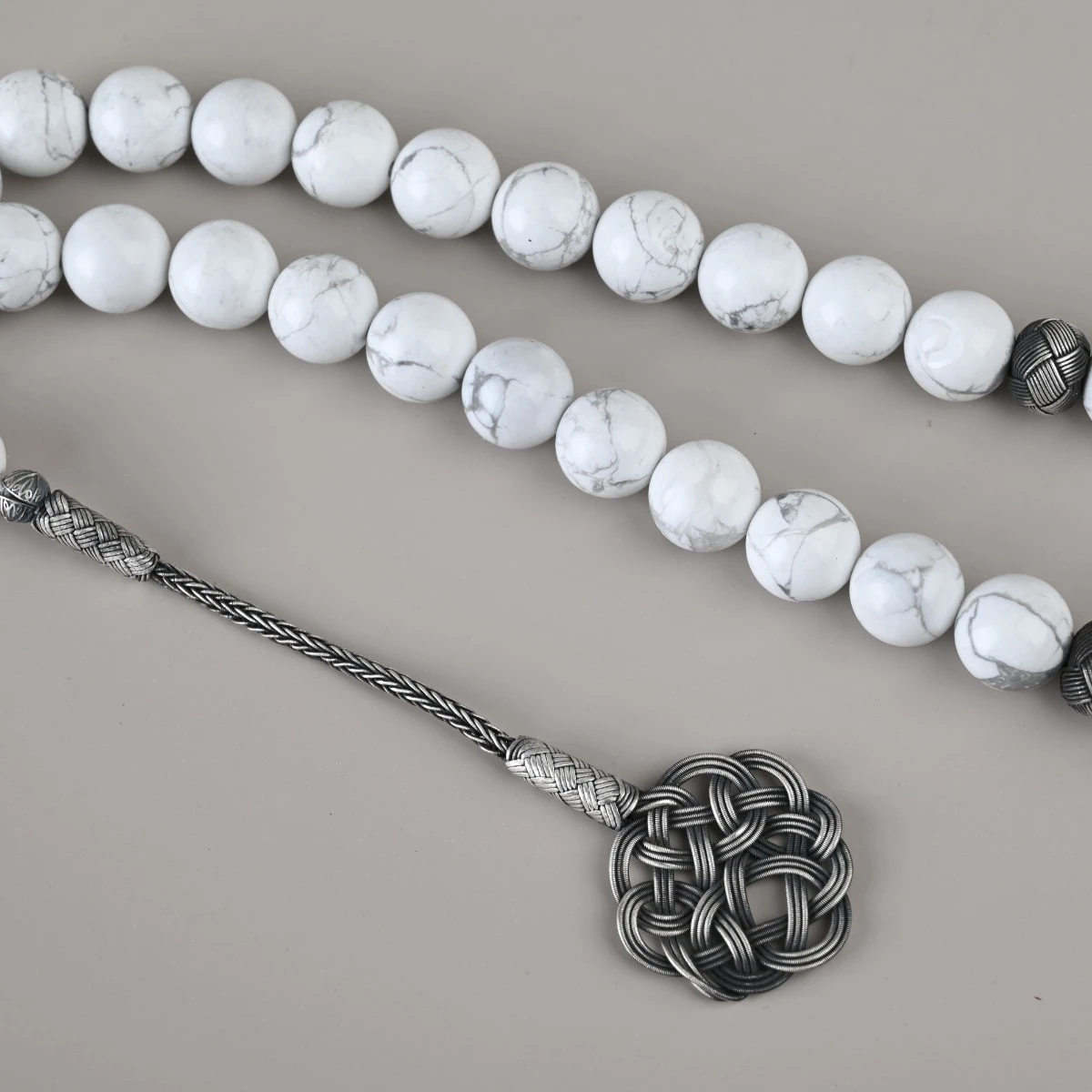 White Howlite Stone Rosary | Lubab