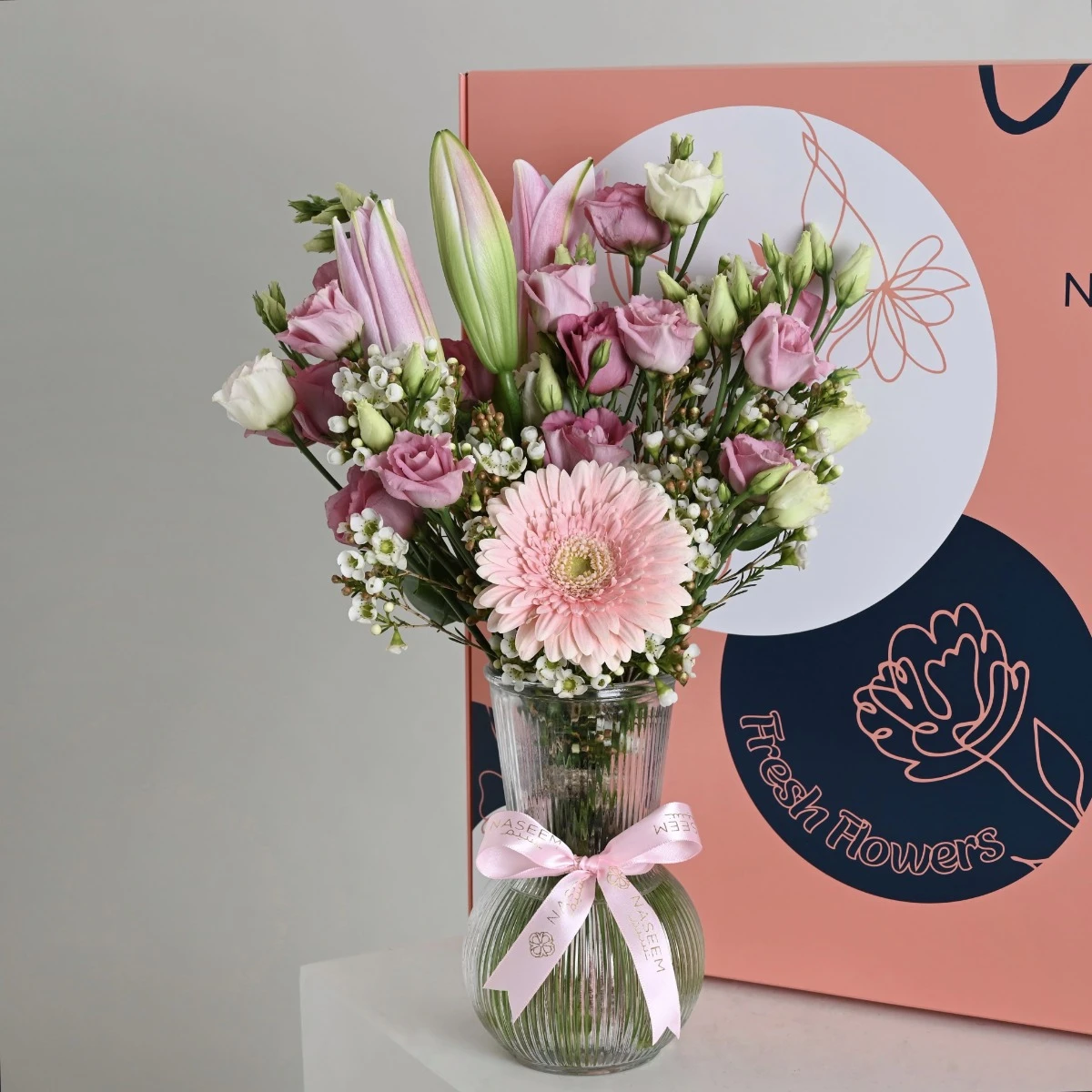 Coordination box | Pink flower